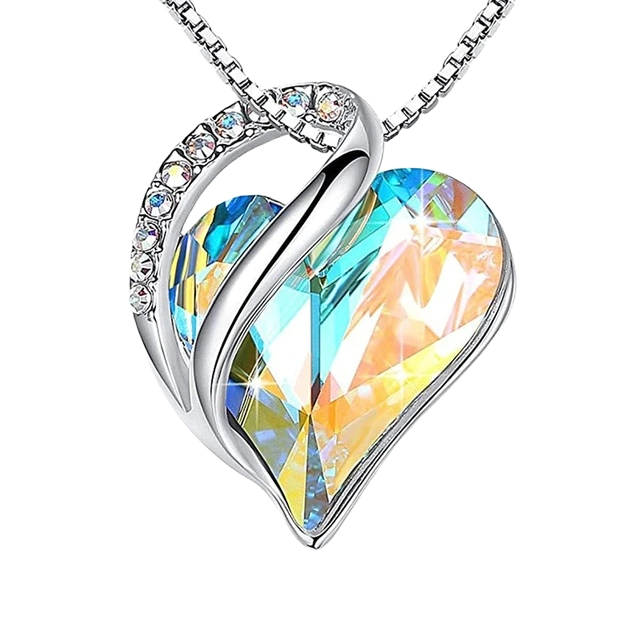 
            
                Load image into Gallery viewer, April Birthstone Necklace - Diamond style (Clear with hints of yellow)
            
        